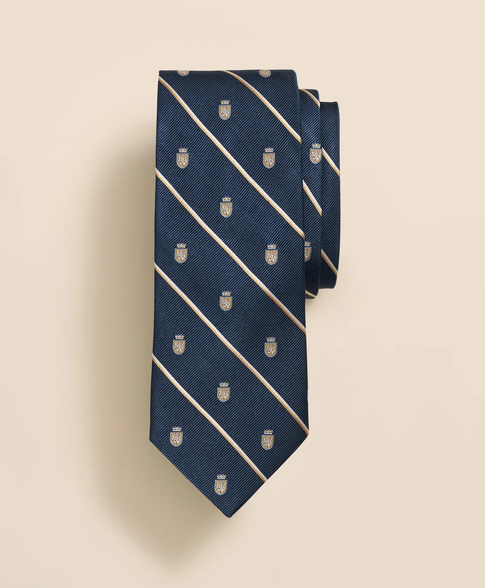 Silk Sidewheeler Striped Tie