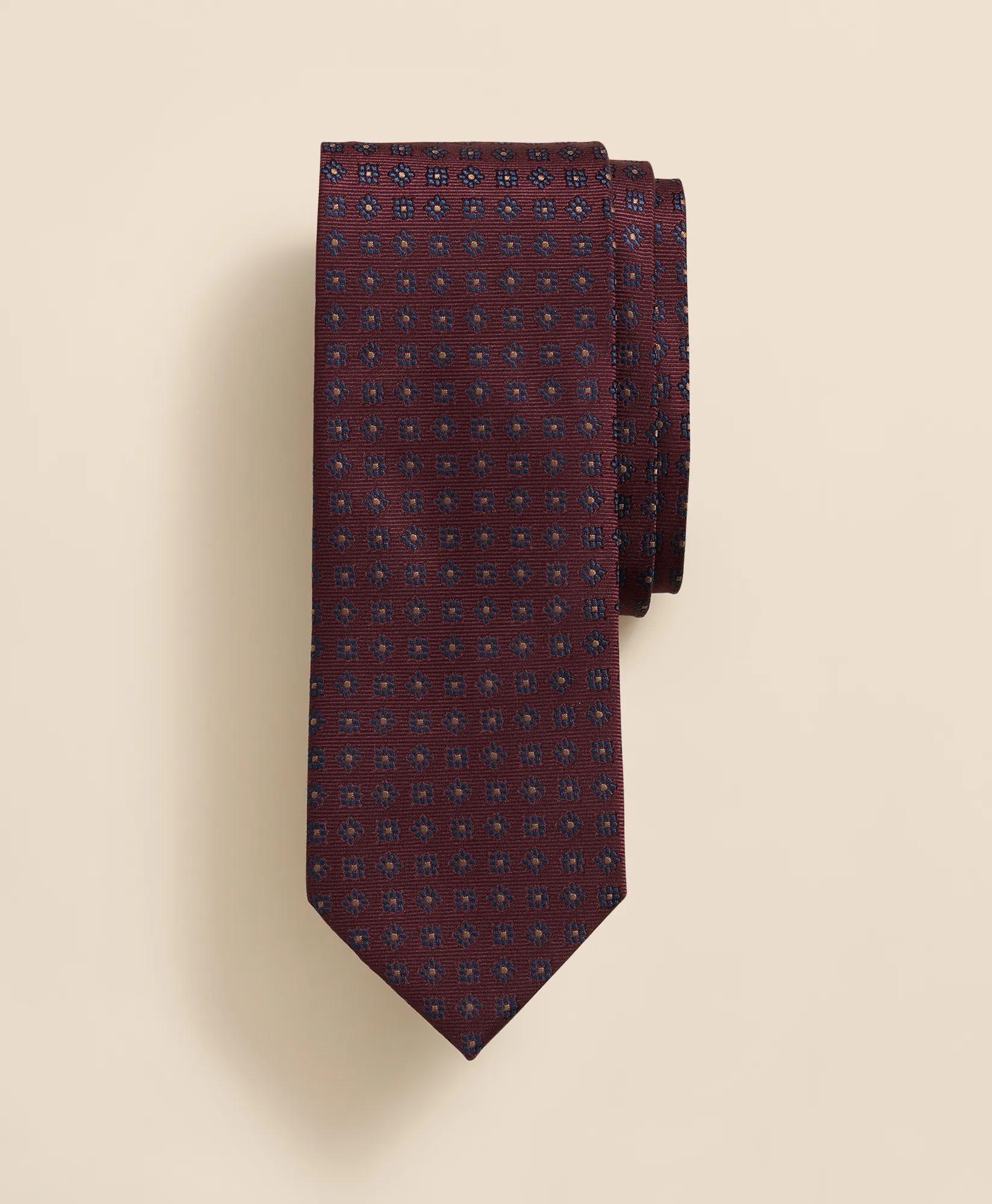 Silk Dot Flower Tie