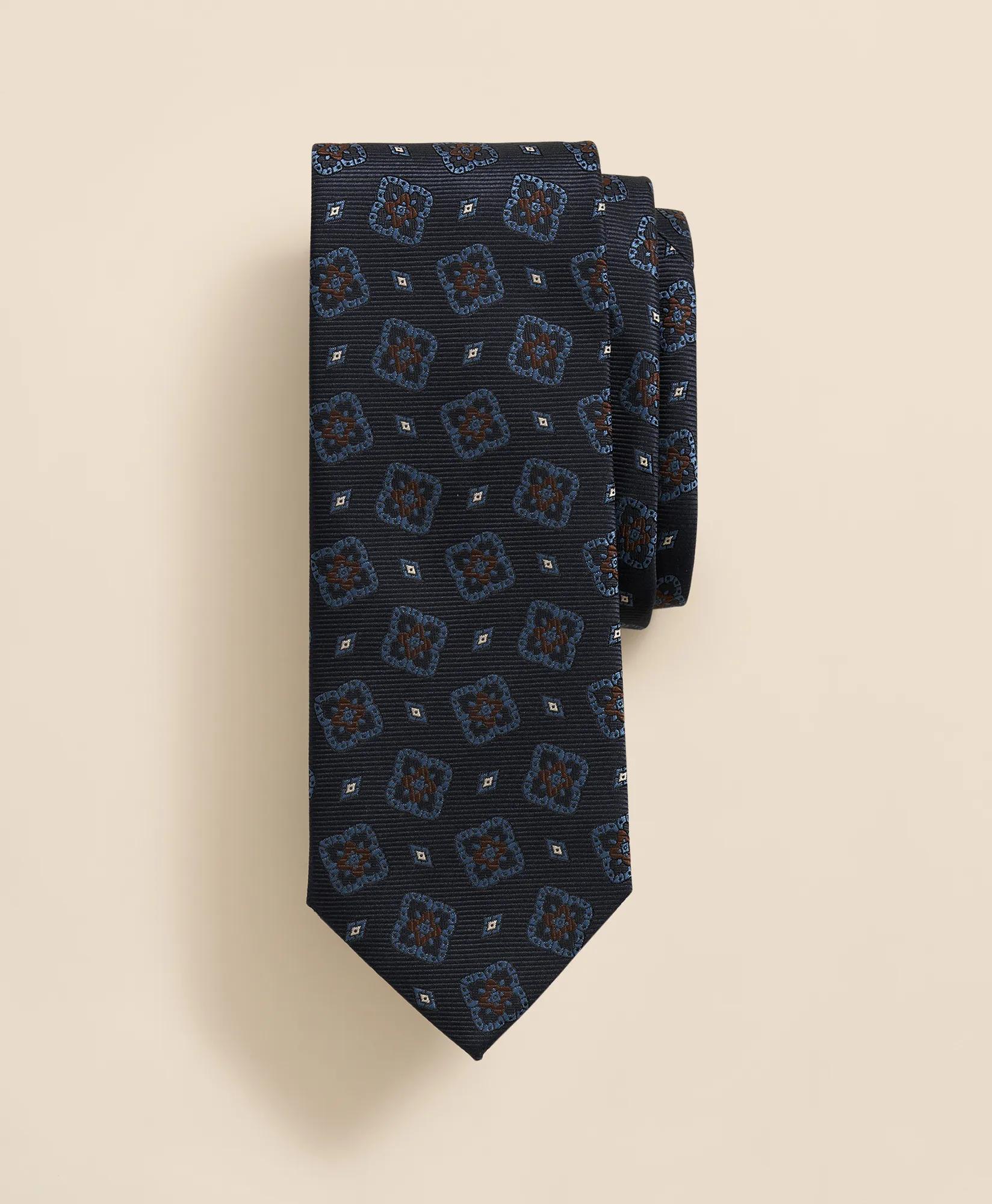 Silk Tossed Medallion Tie