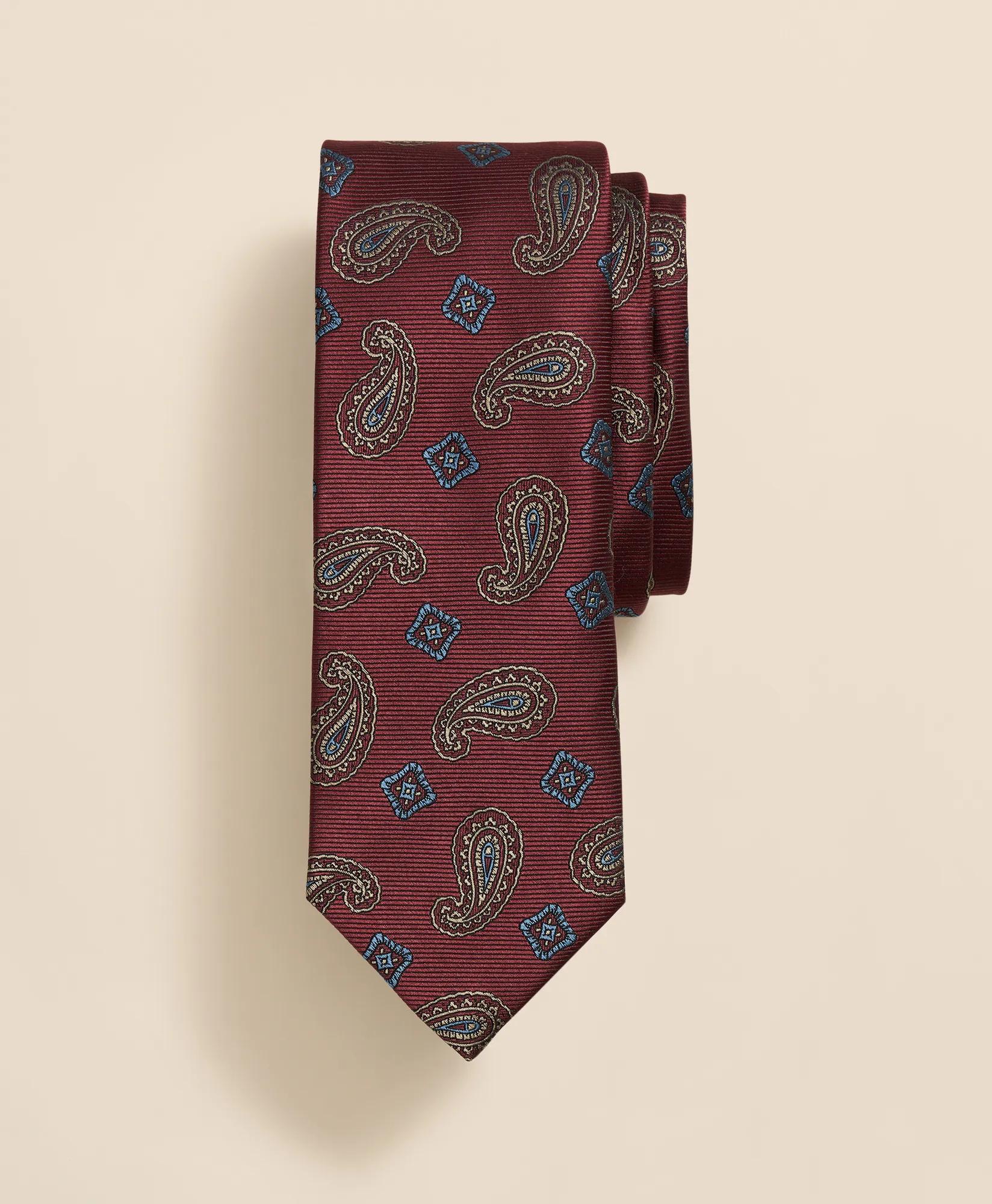 Silk Paisley & Square Tie