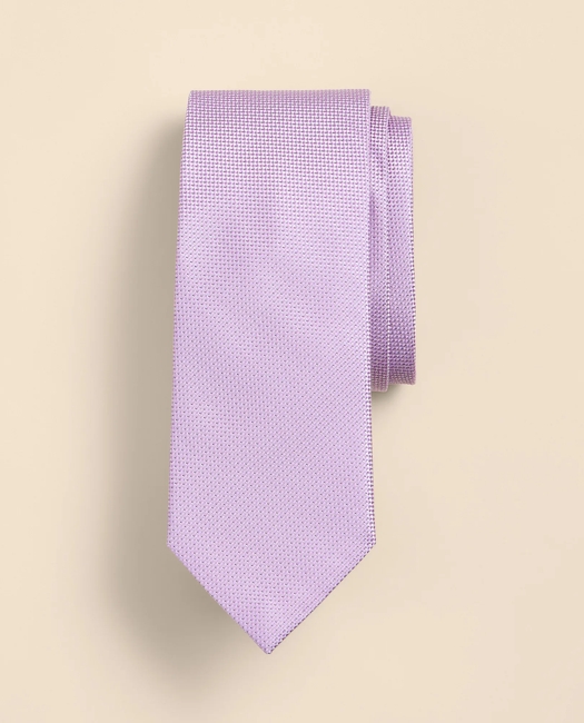 Silk Woven Oxford Tie - Light Purple