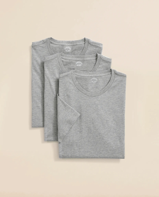 Supima Cotton Crewneck 3 Pack T-Shirts - Grey