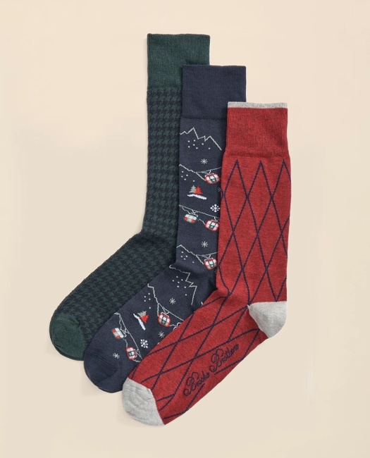 Stretch Cotton Holiday Novelty 3-Pack Gift Box