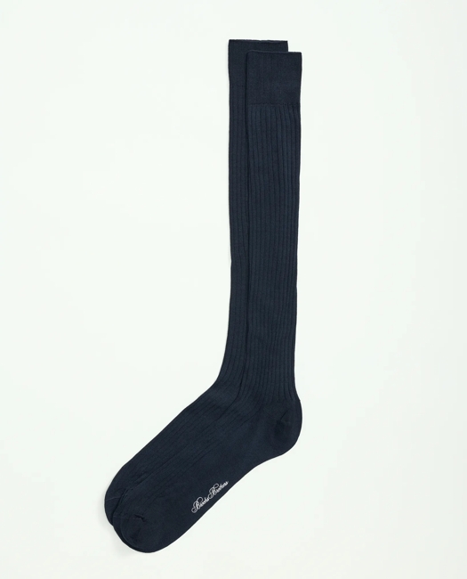 Pima Cotton Blend Over-the-Calf Socks