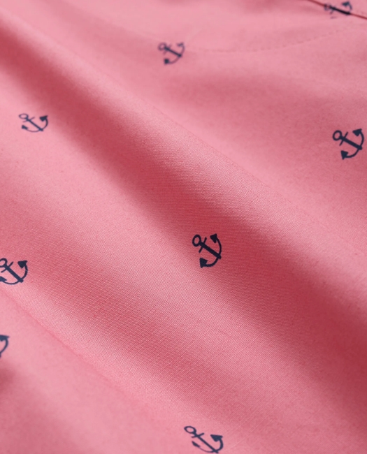 Cotton Broadcloth Anchor Print Boxers