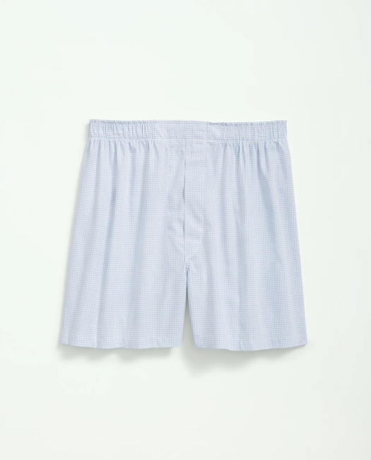 Cotton Broadcloth Double Checked Boxers