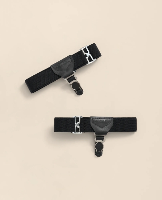 Elastic Sock Garters - Black