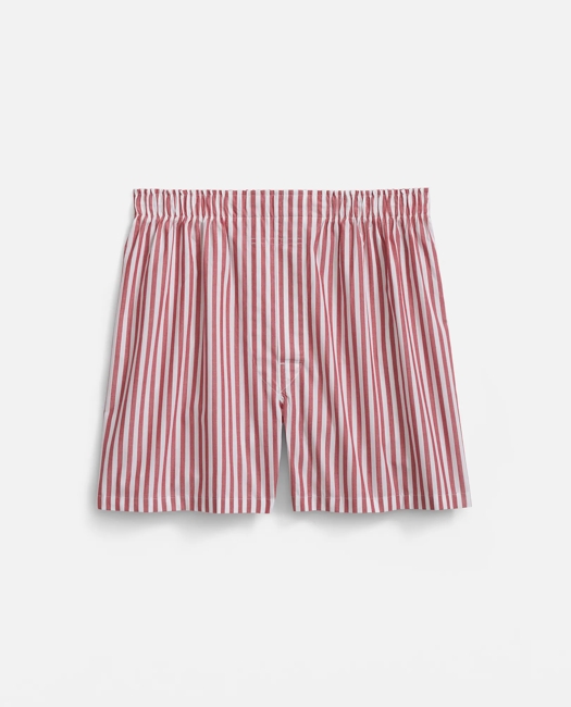 Cotton Broadcloth Butcher-Stripe Boxers