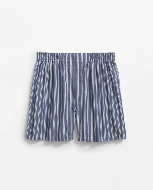 Cotton Broadcloth Striped Boxers