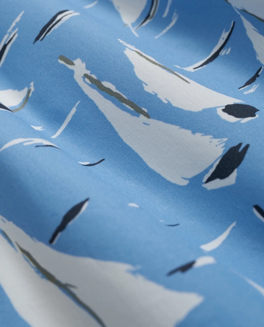 Cotton Broadcloth Sailing Race Motif Boxers