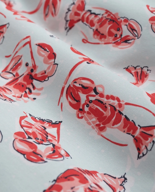 Cotton Broadcloth Lobster Motif Boxers