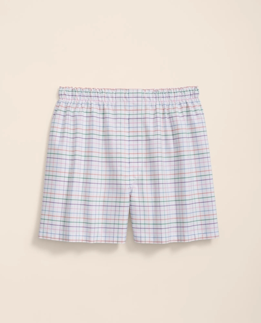 Cotton Broadcloth Tattersall Boxers