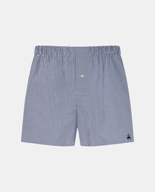 Slim Fit Cotton Broadcloth Check Boxers
