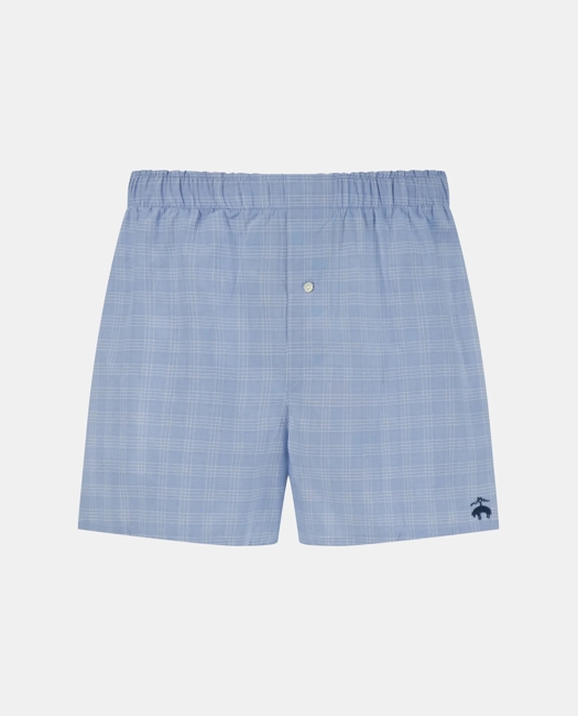 Slim Fit Cotton Broadcloth Check Boxers