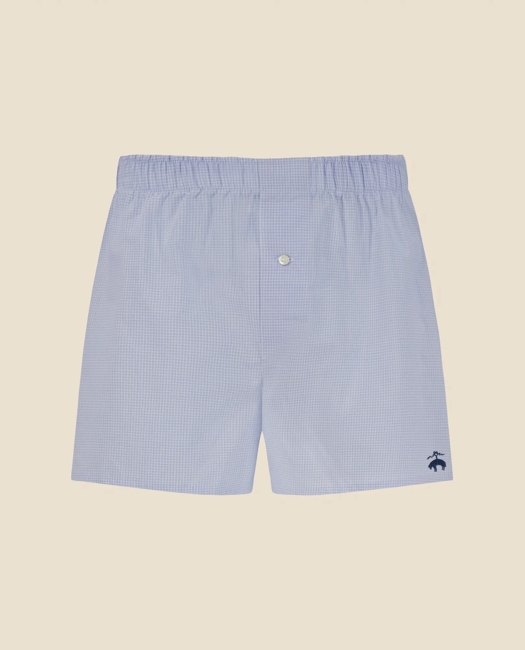 Slim Fit Cotton Broadcloth Windowpane Boxers