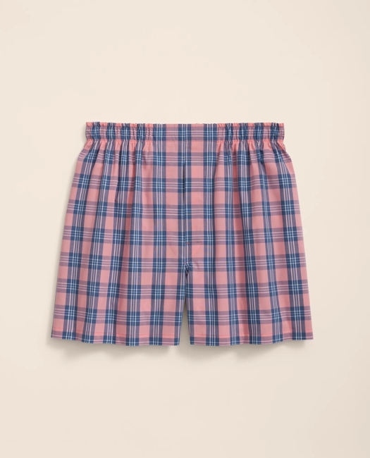 Cotton Broadcloth Plaid Boxers