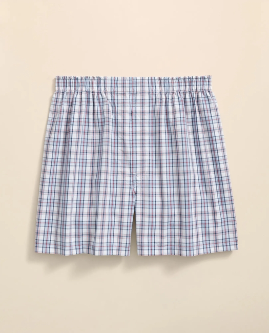 Cotton Broadcloth Plaid Boxers