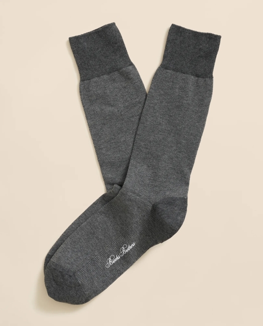 Cotton-Blend Birdseye Socks