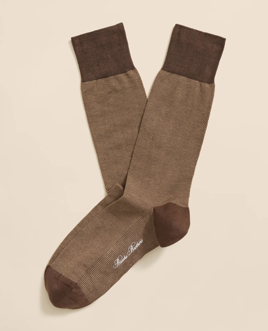Cotton-Blend Birdseye Socks
