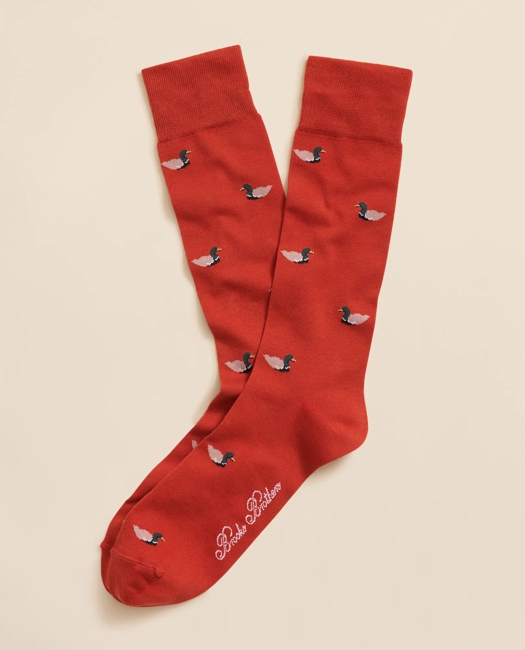 Cotton-Blend Mallard Socks