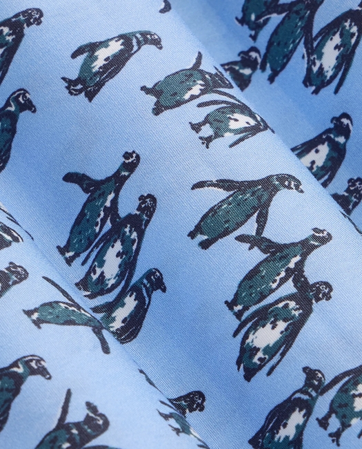 Cotton Broadcloth Penguin Motif Boxers