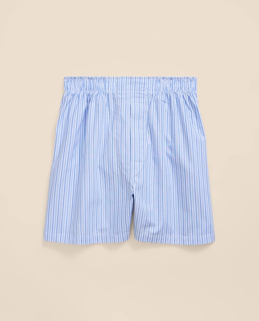 Cotton Broadcloth Striped Boxers