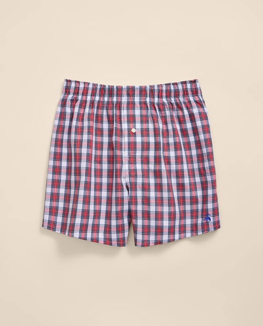 Slim Fit Cotton Broadcloth Tartan Boxers