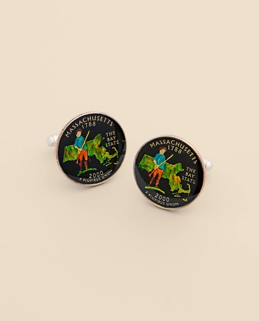 State Quarter Coin Cufflinks