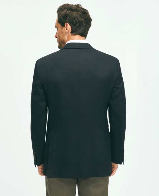 Traditional Fit Stretch Wool Hopsack Blazer