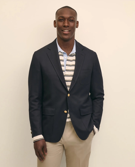 No. 1 Sack Blazer in Dobby Wool