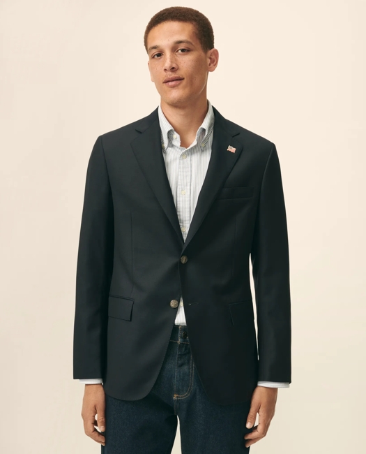 Slim Fit Stretch Saxxon Wool 1818 Blazer