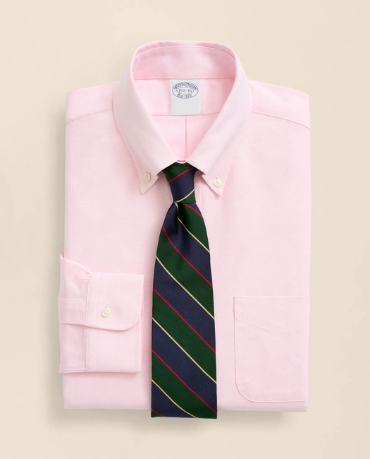 American-Made Oxford Cloth Button-Down Dress Shirt - Light Pink
