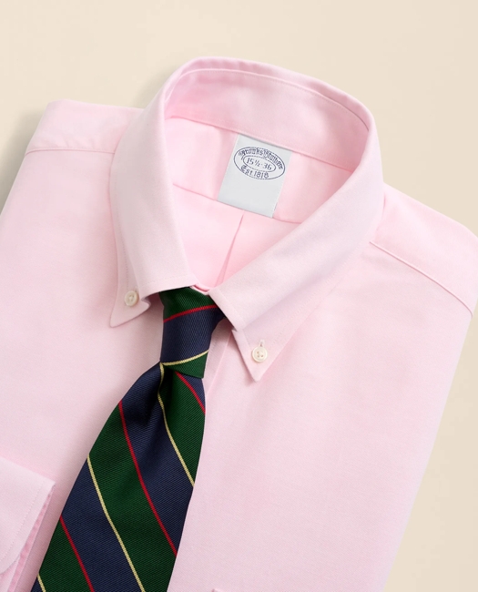 American-Made Oxford Cloth Button-Down Dress Shirt - Light Pink