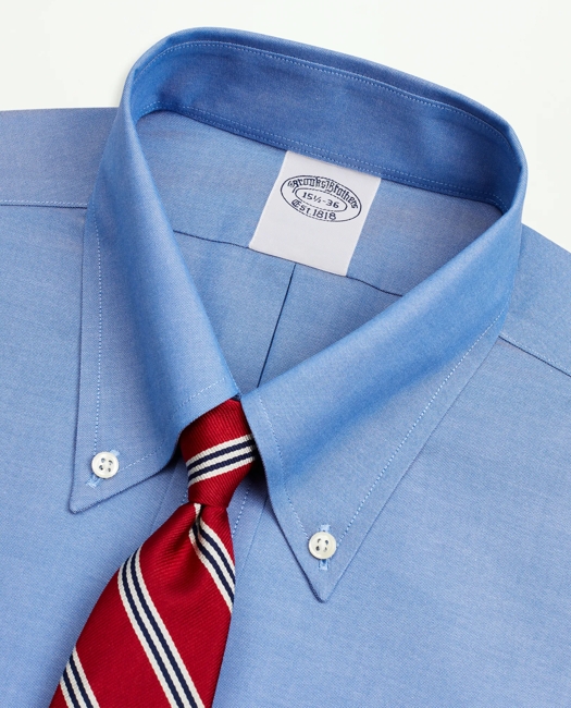 Stretch Supima Cotton Non-Iron Pinpoint Oxford Button-Down Collar Dress Shirt