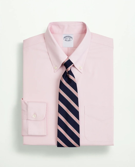 Stretch Supima Cotton Non-Iron Pinpoint Oxford Button-Down Collar Dress Shirt