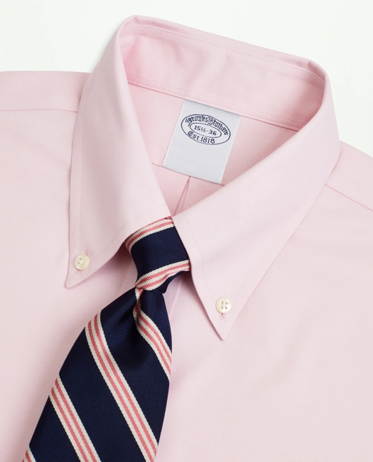 Stretch Supima Cotton Non-Iron Pinpoint Oxford Button-Down Collar Dress Shirt