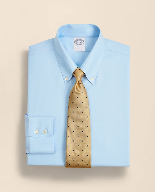 Stretch Supima Cotton Non-Iron Twill Button-Down Collar Dress Shirt