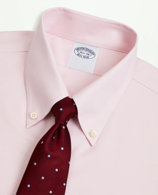 Stretch Supima Cotton Non-Iron Twill Button-Down Collar Dress Shirt