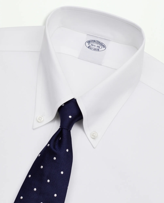 Stretch Supima Cotton Non-Iron Twill Button-Down Collar Dress Shirt