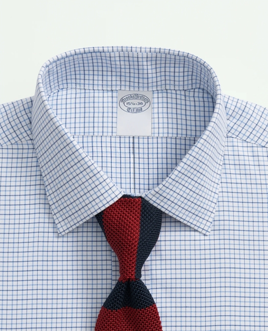 Explorer Collection Non-Iron Twill Ainsley Collar, Check Dress Shirt