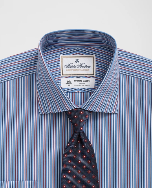 X Thomas Mason Cotton English Collar, Multi-Striped Dress Shirt