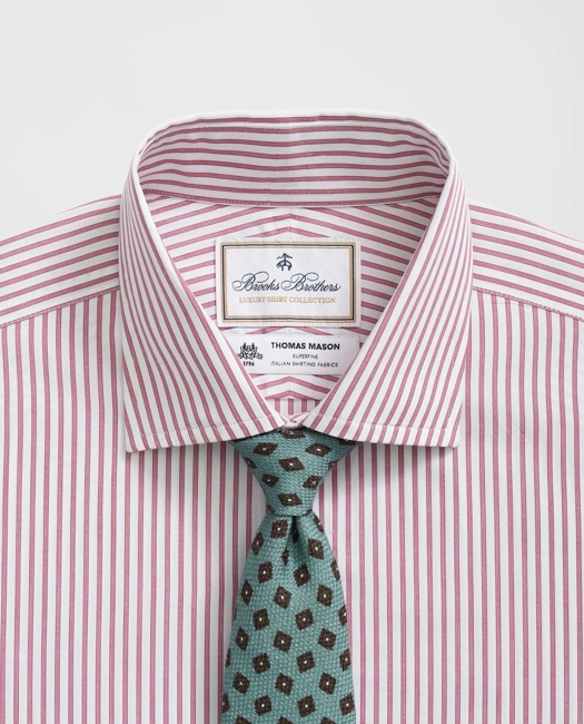 X Thomas Mason Cotton English Collar, Striped Dress Shirt
