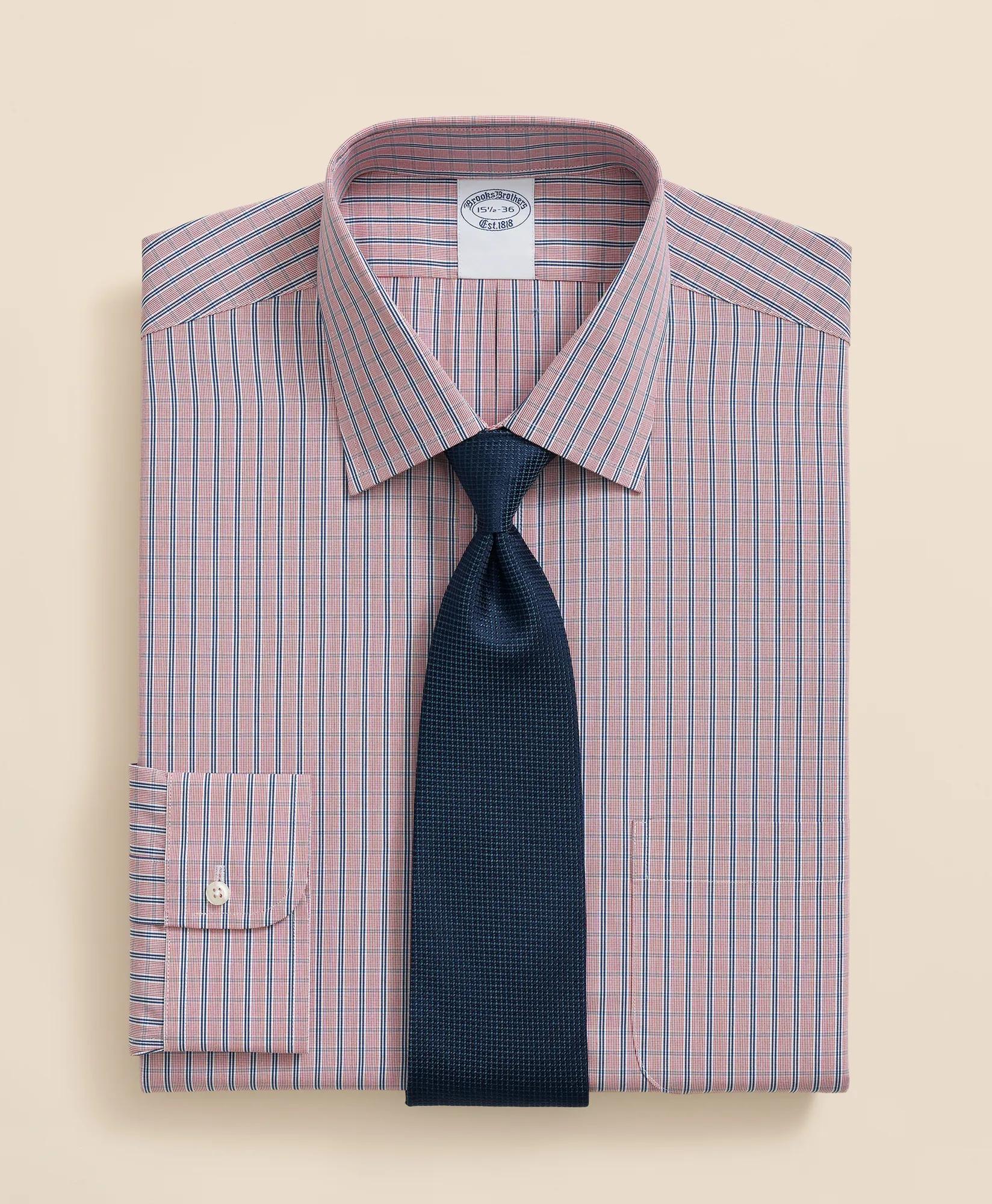 Pure Supima Cotton Regular-Finish Ainsley Collar, Ground Check Dress Shirt