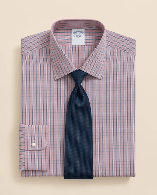 Pure Supima Cotton Regular-Finish Ainsley Collar, Ground Check Dress Shirt
