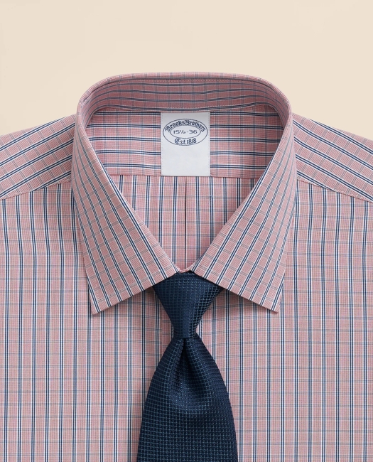 Pure Supima Cotton Regular-Finish Ainsley Collar, Ground Check Dress Shirt