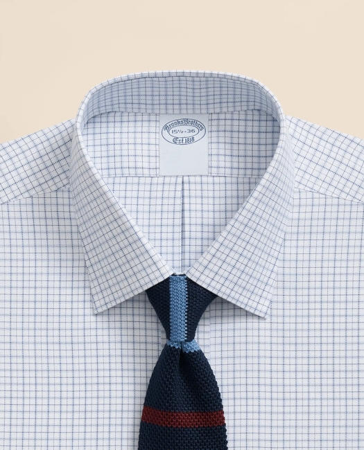 Explorer Collection Non-Iron Twill Ainsley Collar Windowpane, Dress Shirt