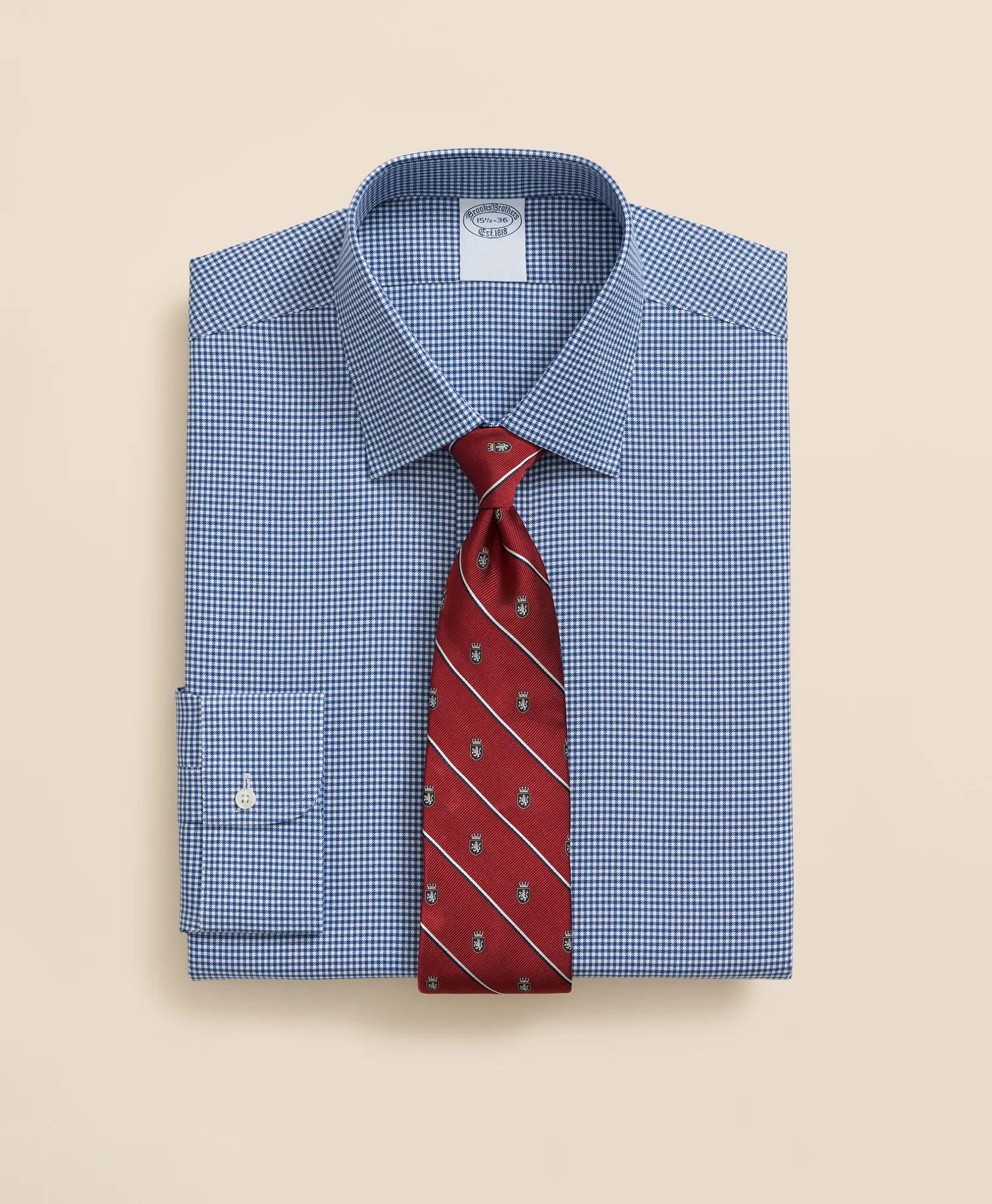 Explorer Collection Non-Iron Twill Ainsley Collar Gingham, Dress Shirt