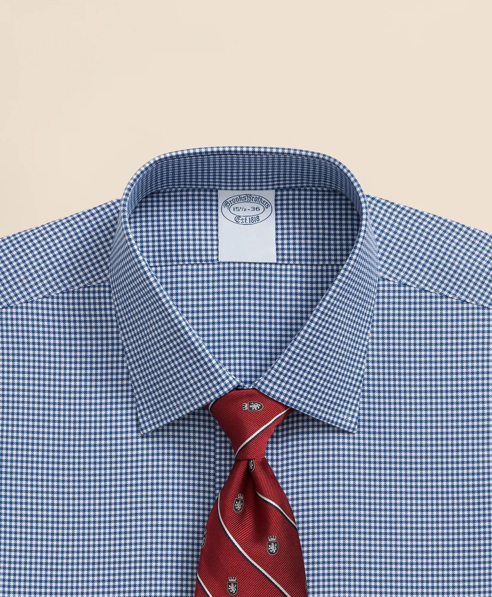 Explorer Collection Non-Iron Twill Ainsley Collar Gingham, Dress Shirt