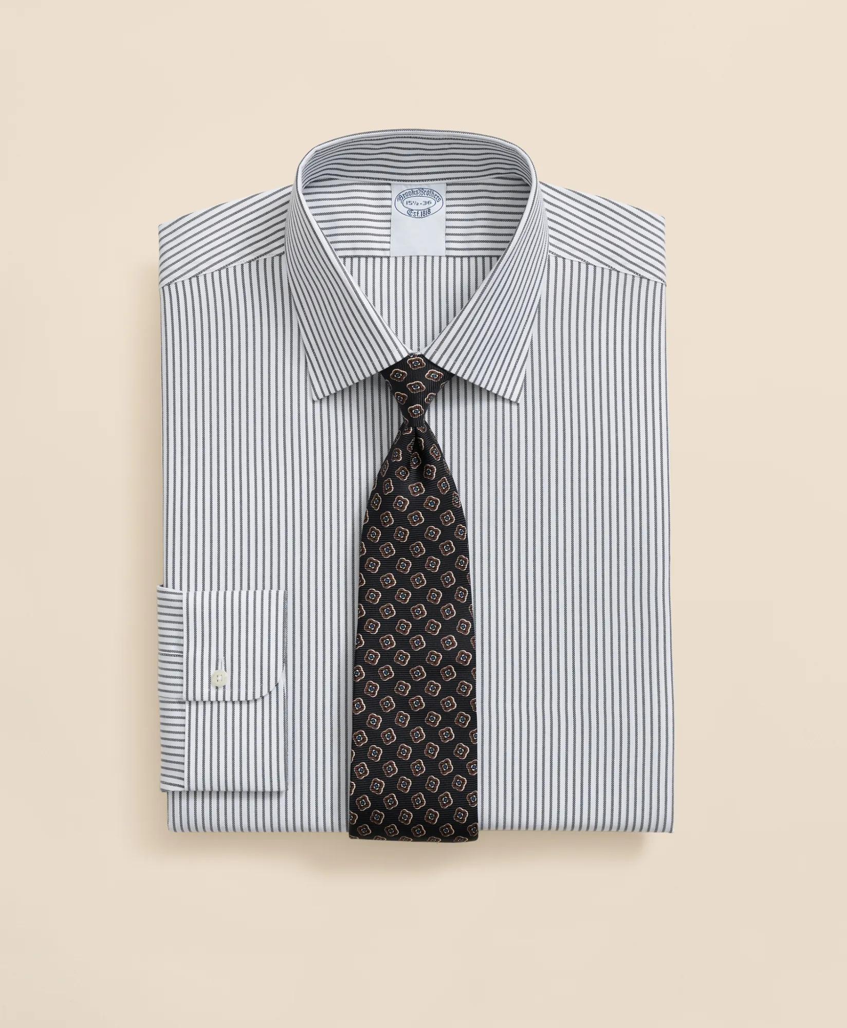 Explorer Collection Non-Iron Twill Ainsley Collar Striped, Dress Shirt