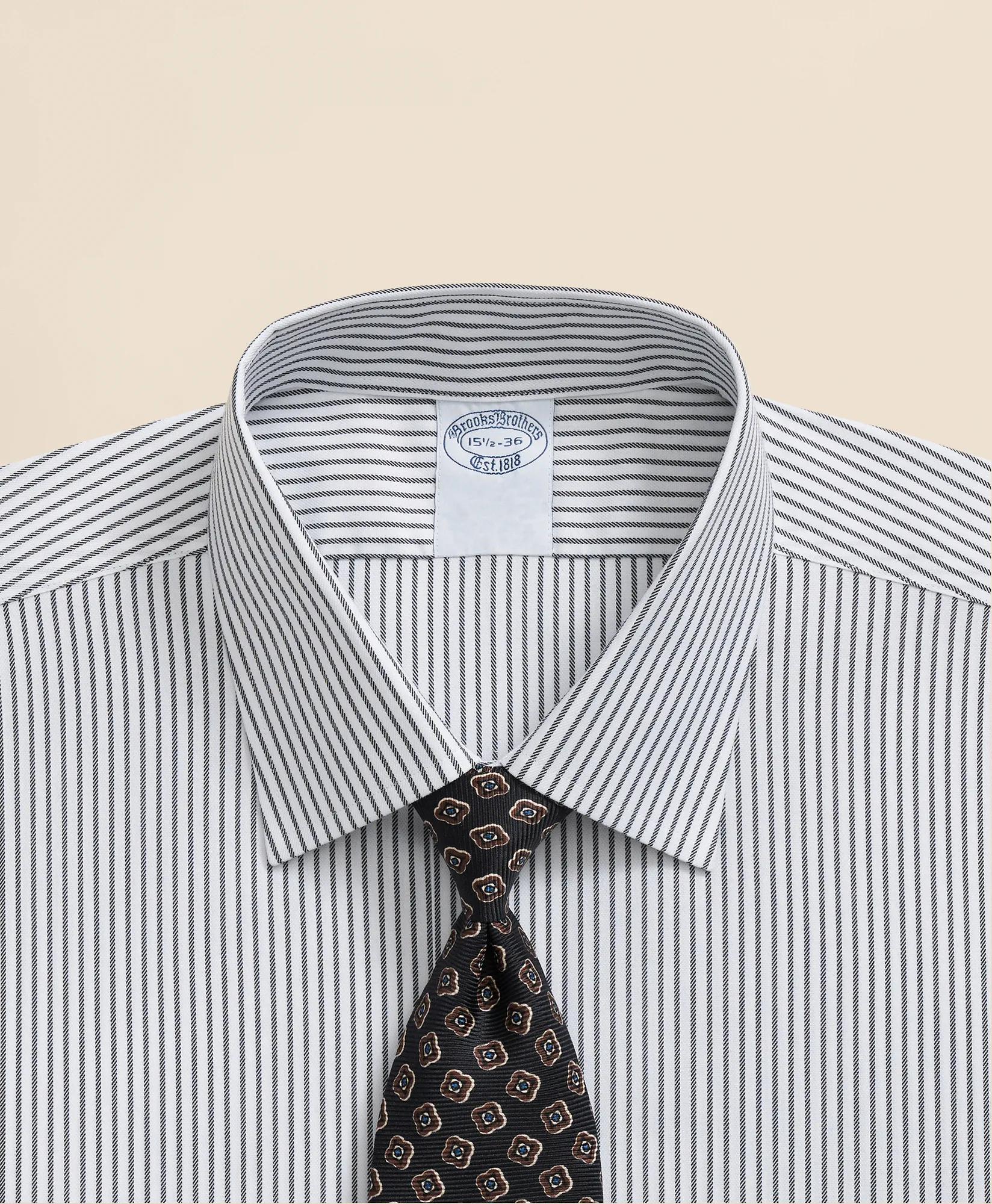 Explorer Collection Non-Iron Twill Ainsley Collar Striped, Dress Shirt